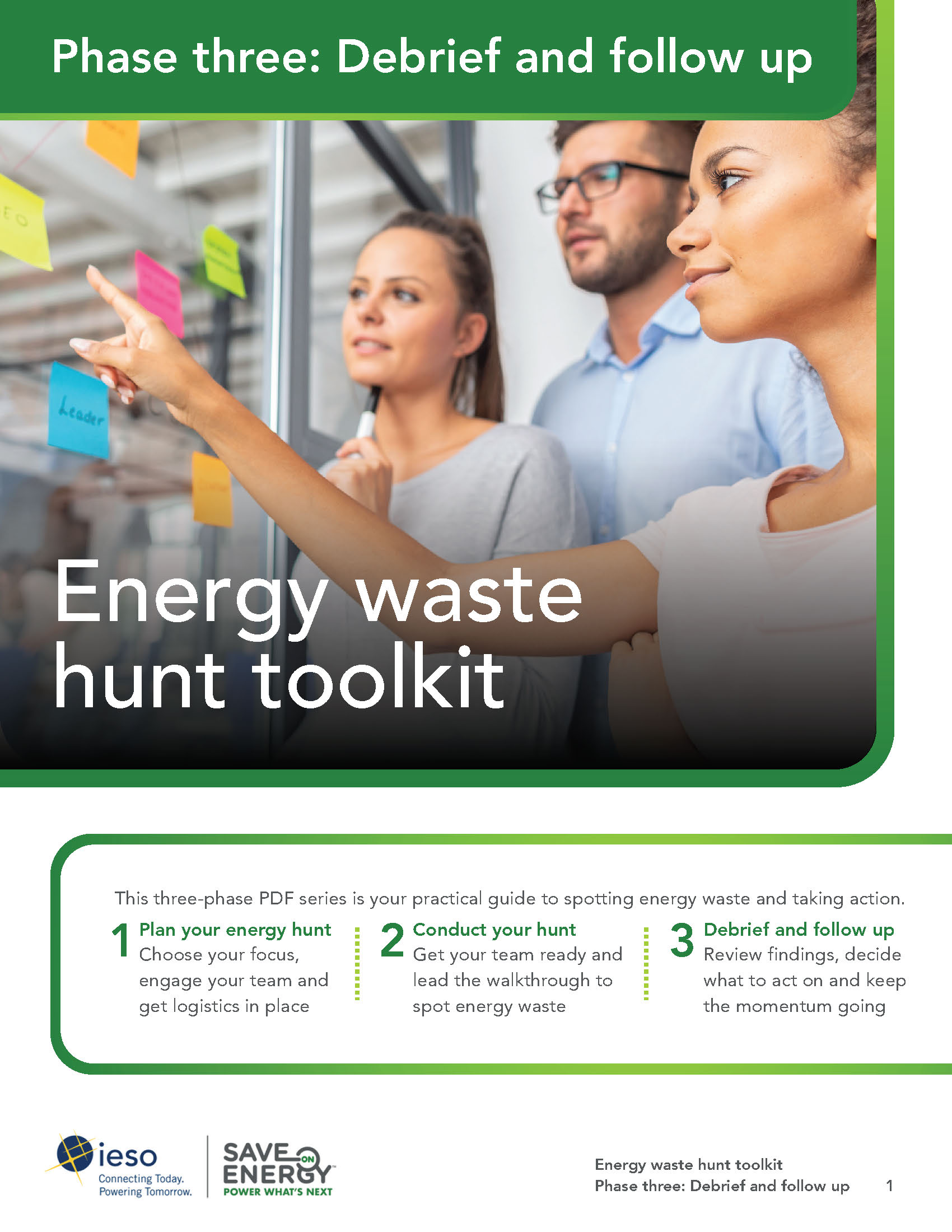 Phase three: Debrief and follow up cover